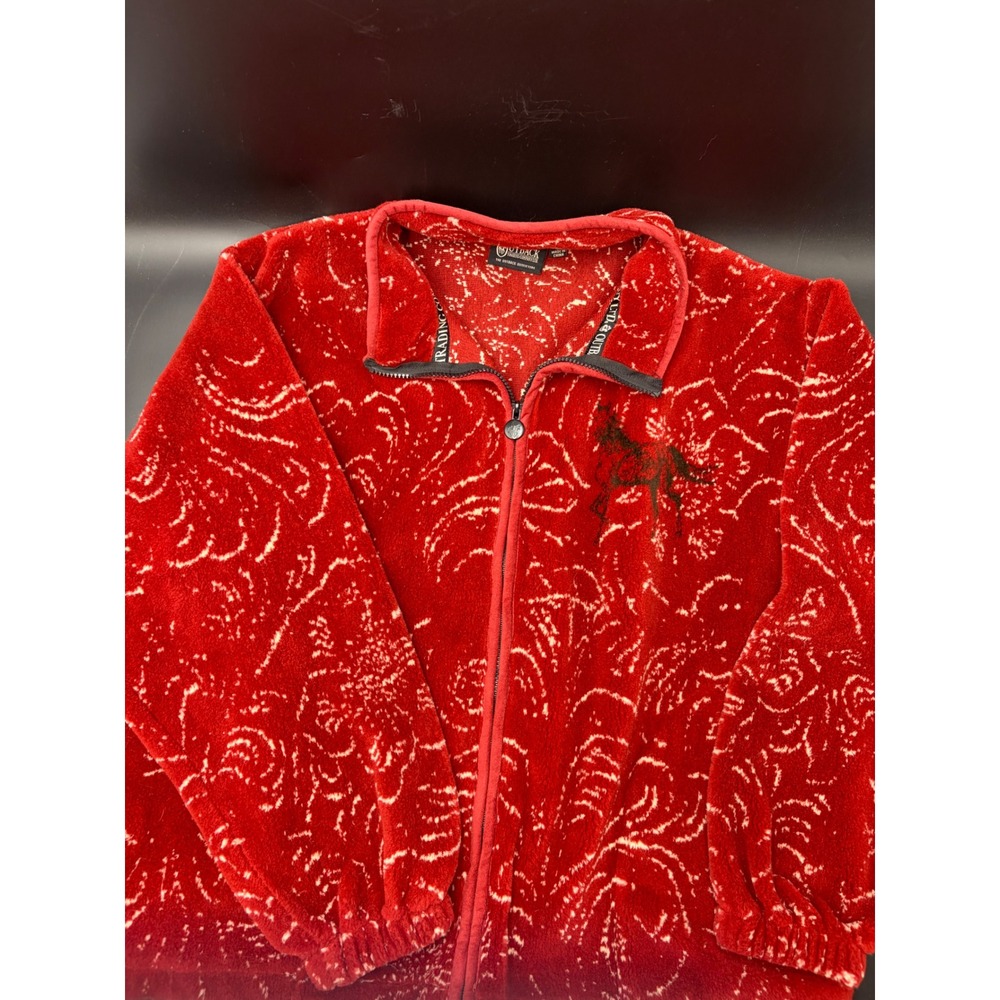 Outback Trading Co Wild Spirit Horse Fleece Jacket Women's L Western Equestrian